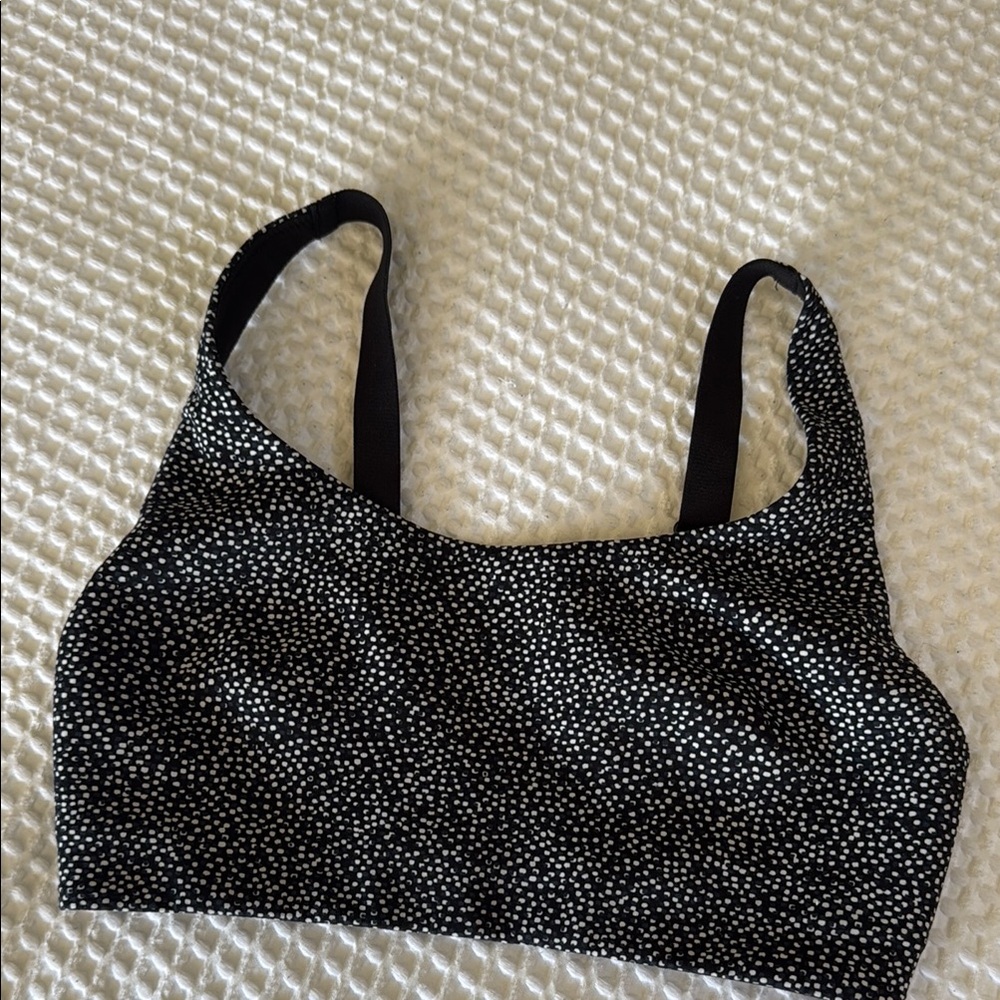 lululemon athletica Black and White Speckled Bralette